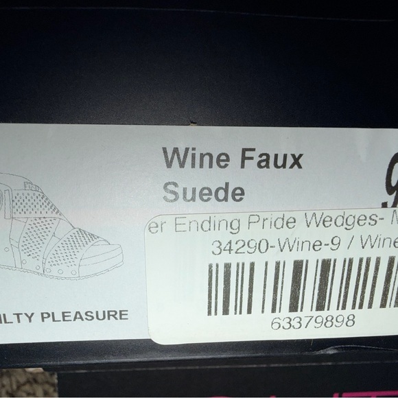 Stylish Burgundy Corkys Faux Suede Sandals - Picture 5 of 5